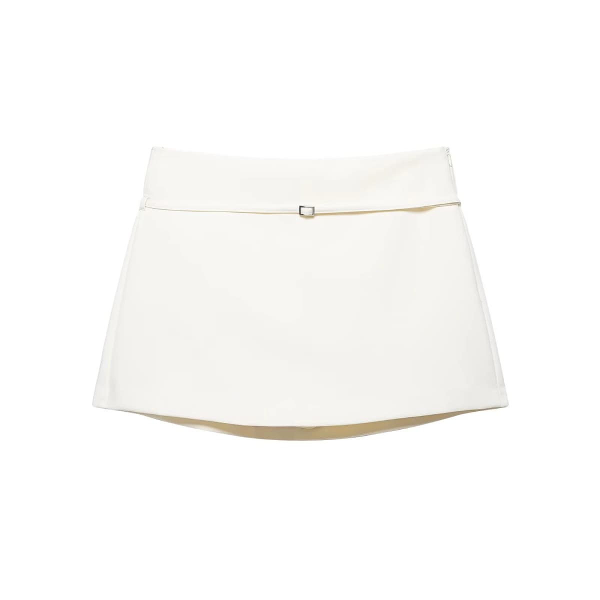 Spring new women's clothing spicy girl style fashion mid waist slim fit waist belt decoration short skirt