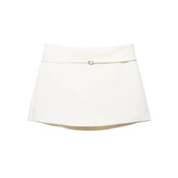 Spring new women's clothing spicy girl style fashion mid waist slim fit waist belt decoration short skirt