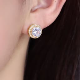 Classic 4 Prong Moissanite Stud Earrings 925 Silver Plated Lab Diamond Zircon Stud Earrings Wedding Jewelry Birthday Gift