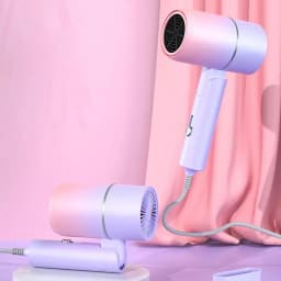 Portable Mini Folding Hairdryer 220V-240V 750W with Carrying Bag Hot Air Anion Hair Care for Home Travel Hair Dryer Blow Drier