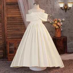 Elegant Fold Bridesmaids Party Girls Dress Formal Wedding Birthday Prom Gown Gala Girl Graduation Pageant Princess Evening Dress