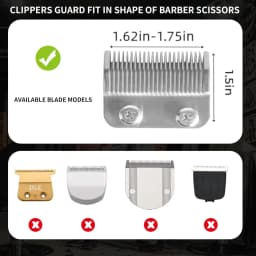 Replacement Metal Guide Guards Comb Attachment Compatible with Many Kemei/VGR/Wmark and Other Brand Clipper