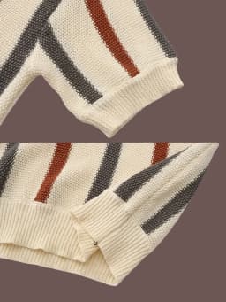 Men's New Summer Striped Sheer Design Knitted Crew-Neck Sweater - Versatile and Fashionable Short-Sleeved Pullover Shirt