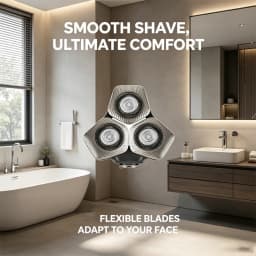 SH71/50 Replacement Shaving Heads Compatible with Phili*s Series S5000 (S5XXX) & S7000 (S7XXX) Shavers-Fits SH60/70 & SH70/70