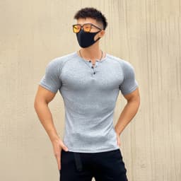 Men's Summer Quick Dry Tight Short Sleeve T-Shirt Gym Fitness Muscle Bodybuilding Training Slim Fit Casual Sports Tops Male