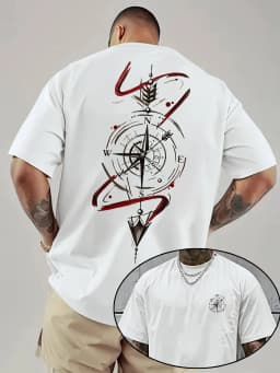 Summer 100% Cotton Men's T Shirt Soft Breathable Fabric Fashionable Pattern Printing Comfortable Fit Suitable Daily Home Wear