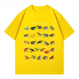 Frog, Frog, Toad, Fun Animal Science, Leisure T-shirt, Men's and Women's Luxury Brand Top