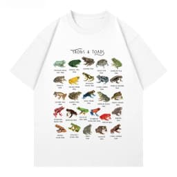 Frog, Frog, Toad, Fun Animal Science, Leisure T-shirt, Men's and Women's Luxury Brand Top