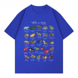 Frog, Frog, Toad, Fun Animal Science, Leisure T-shirt, Men's and Women's Luxury Brand Top
