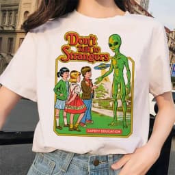Lets Summon Demons Aesthetics T Shirt Women Summer Casual Harajuku Cartoon Print Satan Short Sleeve Tops Camiseta Mujer