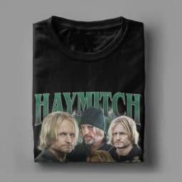 Haymitch Abernathy The Hunger Games T Shirts for Men Pure Cotton T-Shirts Round Collar Tee Shirt Clothing Birthday Present