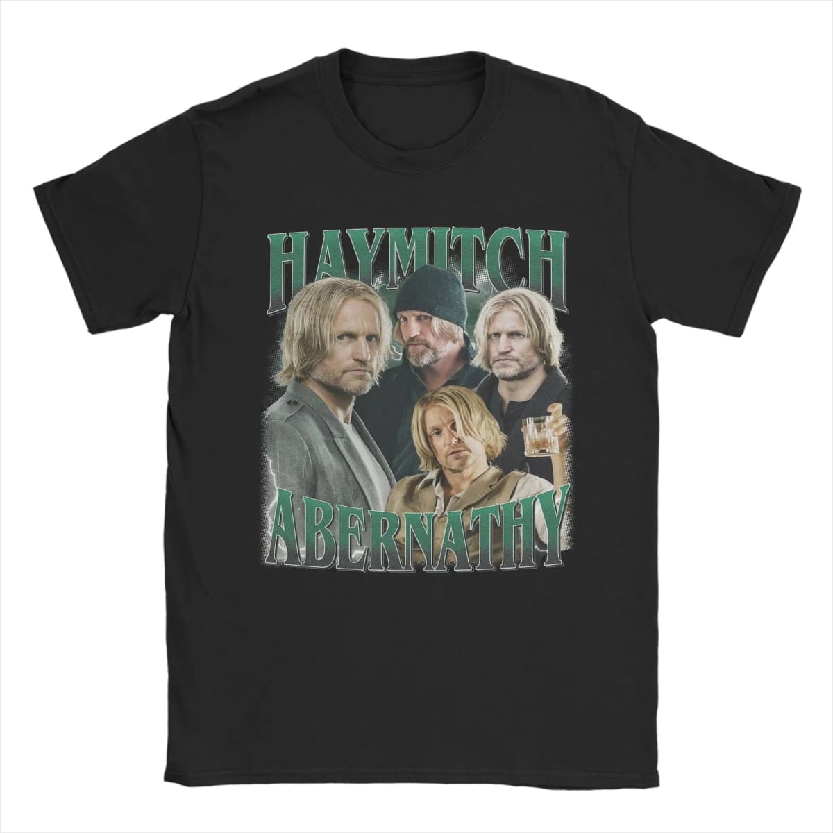 Haymitch Abernathy The Hunger Games T Shirts for Men Pure Cotton T-Shirts Round Collar Tee Shirt Clothing Birthday Present
