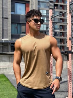 Vest 2026 Trend Men's Sleeveless Breathable Quick-drying Pullover Solid Color Crewneck Mesh Sports Fitness Vest Summer New