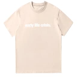 Nettspend Early Life Crisis T-shirt Nettspend Merch Letter Graphic T Shirts Fashion Women Men Cotton Clothing Casual High Street