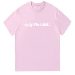 Nettspend Early Life Crisis T-shirt Nettspend Merch Letter Graphic T Shirts Fashion Women Men Cotton Clothing Casual High Street
