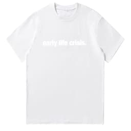Nettspend Early Life Crisis T-shirt Nettspend Merch Letter Graphic T Shirts Fashion Women Men Cotton Clothing Casual High Street