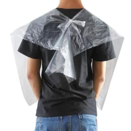 HOT SALE-100Pcs PE Apron Disposable Long Barber Wai Cloth Perm Hair Salon Haircut Wai Hairdressing Cape Shawl 60X90cm