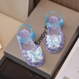 New summer kids baby princess Roman shoes girls beach sandals crystal jelly shoes sandals glitter butterfly children's sandals
