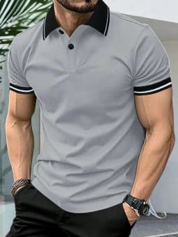 2026 Summer Men's Short-Sleeved Polo 3D Print Shirt - Breathable Lightweight Casual Simple and Versatile Men's Clothing