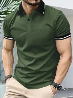 2026 Summer Men's Short-Sleeved Polo 3D Print Shirt - Breathable Lightweight Casual Simple and Versatile Men's Clothing