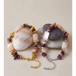 Yhpup Stainless Steel Natural Stone Shell Chain Bracelet Bangle 2026 Summer Fashion Beads Handmade Wrist Jewelry Gift Waterproof