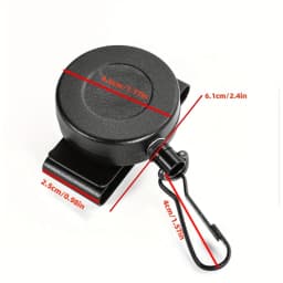 Anti-Loss Retractable Easy-pull Keychain with Belt Clip Steel Wire Rope and High Rebound Elastic Keyring
