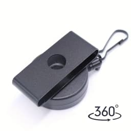 Anti-Loss Retractable Easy-pull Keychain with Belt Clip Steel Wire Rope and High Rebound Elastic Keyring