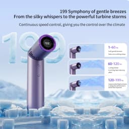 Brushless Motor High-Capacity Portable Foldable Lipstick Mini Handheld/Neck-Slung Fan