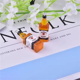 10pcs 3D Resin Charms Cocktail Bottle Earring Keychain Jewlery Findings Phone Case DIY