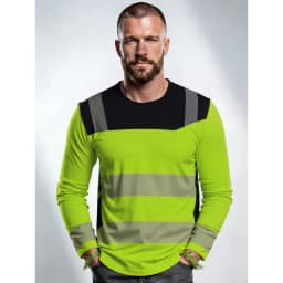 Men's Construction Workers Uniforms 3D Digital Printed Casual Round-Neck Long-Sleeved T-Shirt Comfortable T-Shirts Sportswear