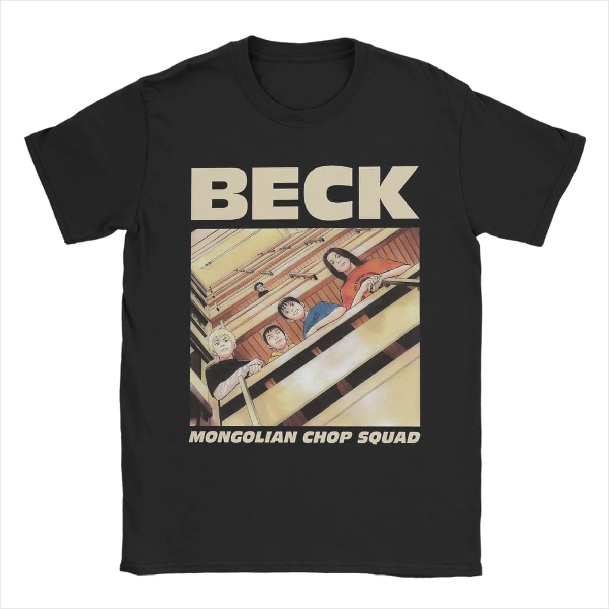 BECK Mongolian Chop Squad T Shirts for Men Cotton Fun T-Shirt Crewneck  Tee Shirt Short Sleeve Clothes Birthday Present