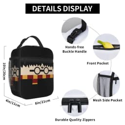 Insulated Lunch Box Harries Movie P-Potters Magic World Merch Storage Food Box New Arrival Thermal Cooler Lunch Box For Picnic
