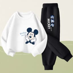 2026 Spring New Children's Sweatshirts Sets Boys O Neck Pullover and Long Pant Two Piece Suit Kids Thin Breathable Sport Sets