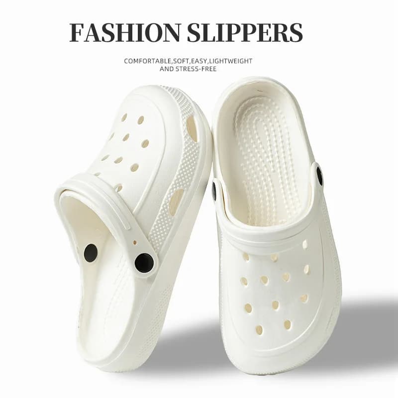 Unisex Summer Slippers EVA Clogs for Women Men Breathable Home Sandals