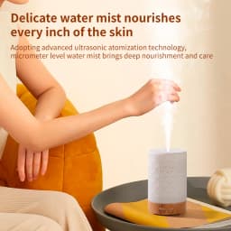 150ML Aroma Diffuser with Cracked Design 7 Colors Night Light Quiet Ultrasonic Humidifier Quiet Air Humidifier for Home Office