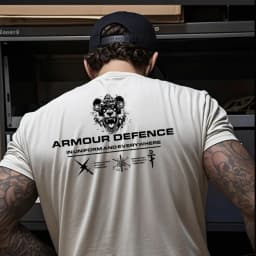 2026 Summer New Military-style Panda Series Printed T-shirt, Men's Retro Shoulder-length Round-neck Short-sleeved Top