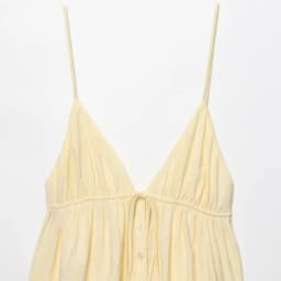 Ladies Sexy V-Neck Spaghetti Strap Top, Spring Summer Beach Vacation Tie Waist Cami, Casual Holiday & Daily Wear