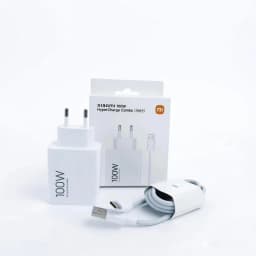 Xiaomi 100W EU Turbo Fast Charger Redmi Note15 14 13 Pro Pro+ K90 K80 Pro EU Fast Charge Adapter 6A USB Cable For Mi 17 15 Poco