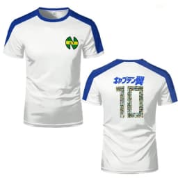 Tsubasa 3D Print Sport Quick-dry Breathable Men T-Shirt Anime Fan Cosplay Harajuku Football Team Short Sleeve Summer Clothes Top