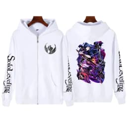 Anime Fans' Favorite 'I Upgrade Alone' Becomes Zhenyu Cool Pattern Hoodie Anime Enthusiast Zipper Hoodie