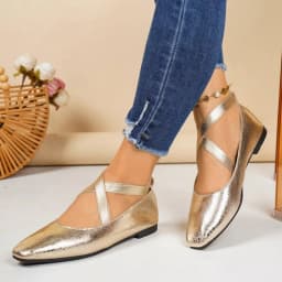 2026 New Square Toe Women‘s Low Heels New Luxury Elastic Band Shoes Elegant Loafers Comfortable Outdoor Women Single Shoes