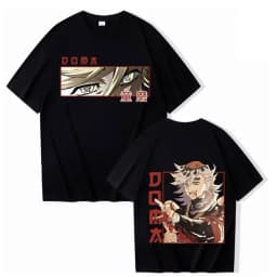 2026 New Anime Demon Slayer Douma Printed T-Shirt Men's and Women's Fashion Breathable T-Shirt Men's Tops