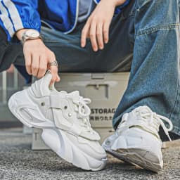 Men's Thick-soled Height-increasing Casual Sports Shoes, Low-top Lace-up Style, Wear-resistant Sole, Comfortable and Anti-slip,