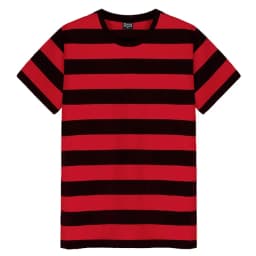 Casual Stripe Short Sleeve T-shirt Unisex Black White Blue Colors Stripe Design Classic T Shirts Fashion Daily Street O-neck Tee