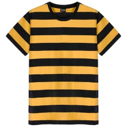 Casual Stripe Short Sleeve T-shirt Unisex Black White Blue Colors Stripe Design Classic T Shirts Fashion Daily Street O-neck Tee