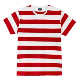 Casual Stripe Short Sleeve T-shirt Unisex Black White Blue Colors Stripe Design Classic T Shirts Fashion Daily Street O-neck Tee