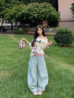 Seeslim Hotsweet Graphic T Shirts Cartoon Short Sleeve Summer Tops Off Shoulder Print T-shirt Women 2000s Clothes Y2k Tees Chic