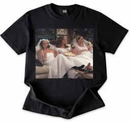 Friends Bridal Theme T-shirt Retro T-shirt Summer New Style Unisex Casual Fashion T-shirt