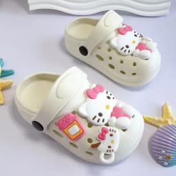 Sanrio Children Slippers Hello Kitty Garden Shoes Kawaii Kids Sandal Beach Shoes Slippers Home Shoes Casual Shoes