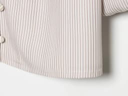 KONDALA Casual Chic Bow Striped Shirt Women's Elegant Commute Half Sleeve Shirt New 2026 Spring Summer Fashion Holidays Lady Top